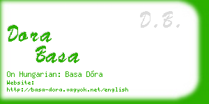 dora basa business card